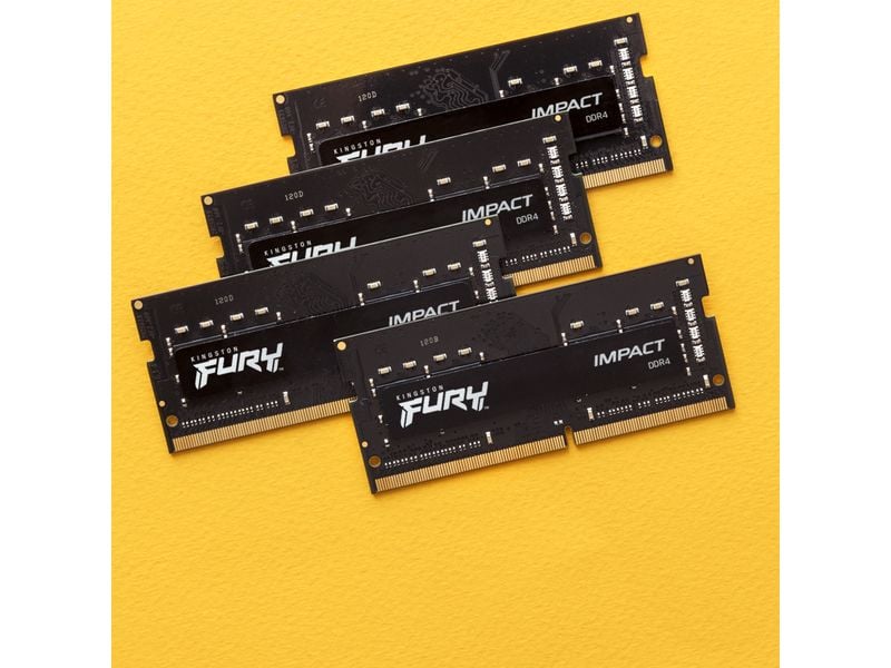 Kingston SO-DDR4-RAM FURY Impact 3200 MHz 2x 16 GB High-Performance Arbeitsspeicher mit Plug N Play Kompatibilität
