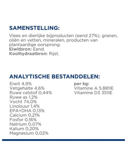 Hill's Prescription Diet D\/D Food Sensitivities Blik - Hondenvoer - Eend 370 g