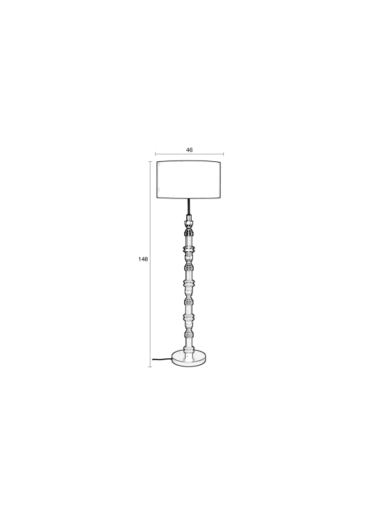 Zuiver Totem vloerlamp Black