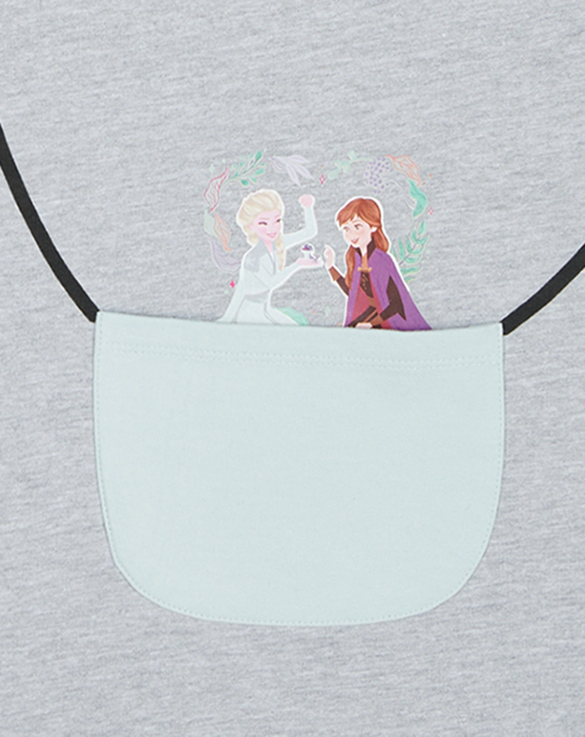 Kurzarm-Kleid FROZEN II in grey melange