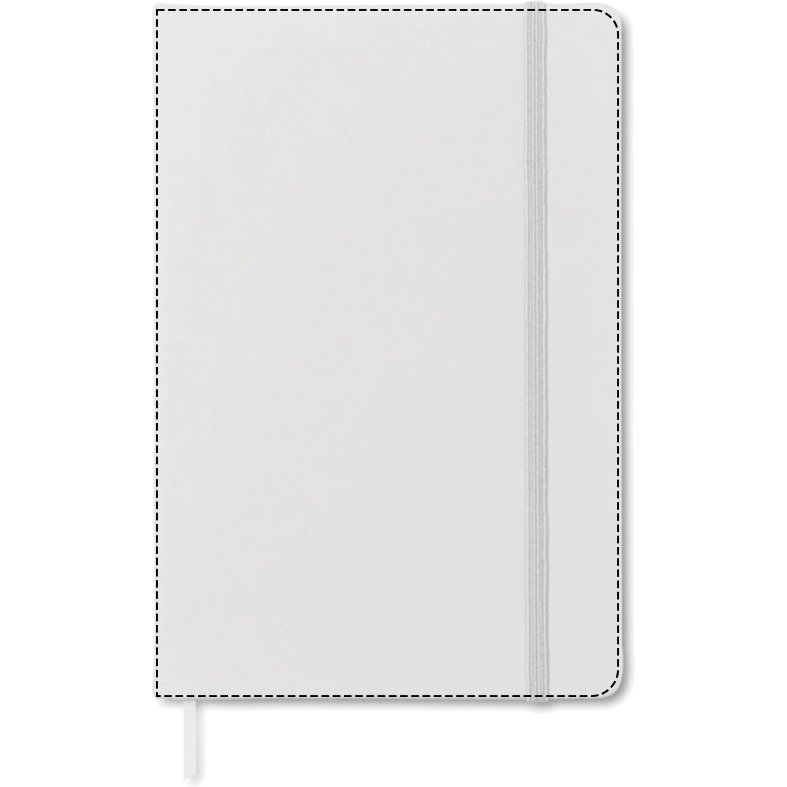 Carnet publicitaire piqué 14 x 21 cm ligné 192 pages - marquage multicolore