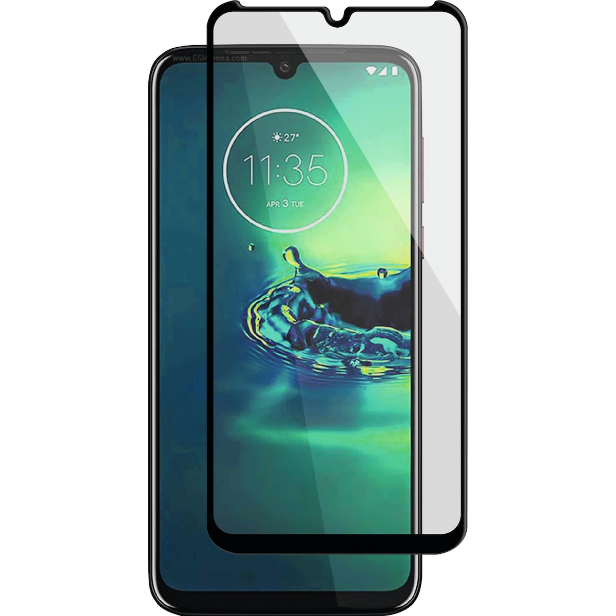 Panzer Full-Fit Nokia 5.3 skjermbeskytter (sort)