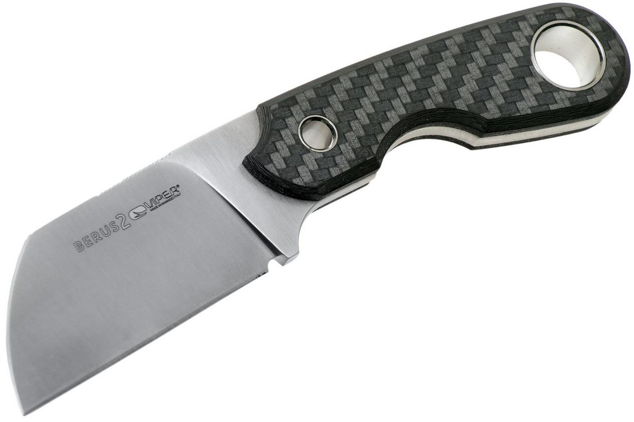Viper Berus 2 VT4014FC M390 Satin, Carbon Fiber vaststaand mes, Rumici design