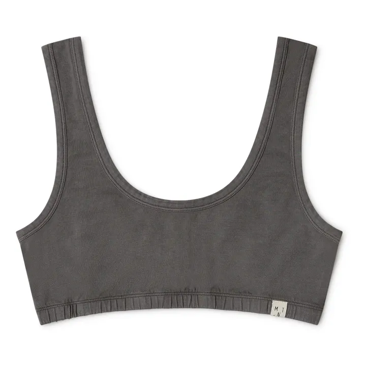 Matona Brassière Basic Coton Bio - Collection Femme  | Gris anthracite
