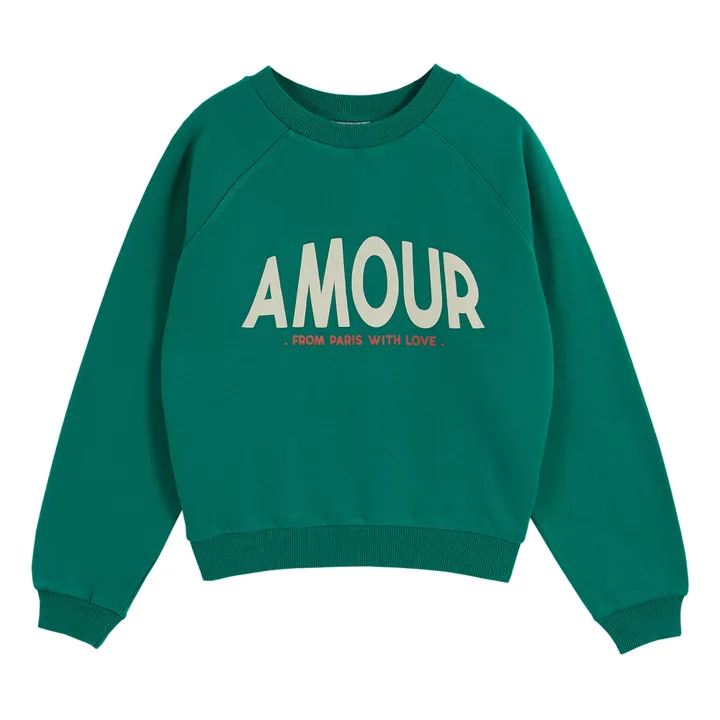 Emile et Ida Sweat Zamour Coton Bio - Collection Femme | Vert
