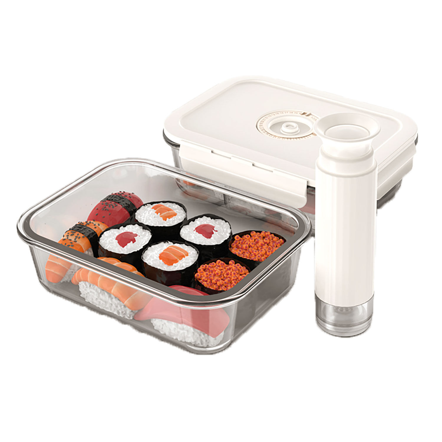 Sous-Vide-Aufbewahrungsboxen 3er Set mit Vakuumpumpe