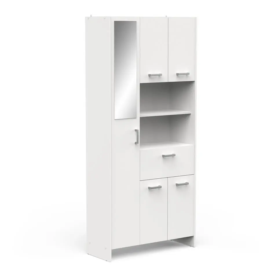 CBA Badkamerkast Coralie - 83,4 x 32,8 x 184,9 cm - Wit