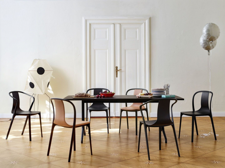 Vitra Belleville Chair stoel crème