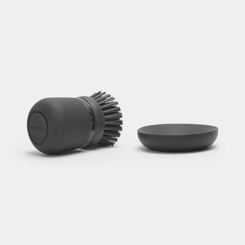 SinkSide Afwasborstel met Zeepreservoir - Dark Grey