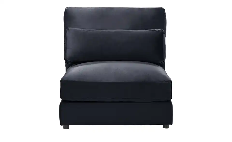 Element Branna Anthrazit Samt 1-Sitzer