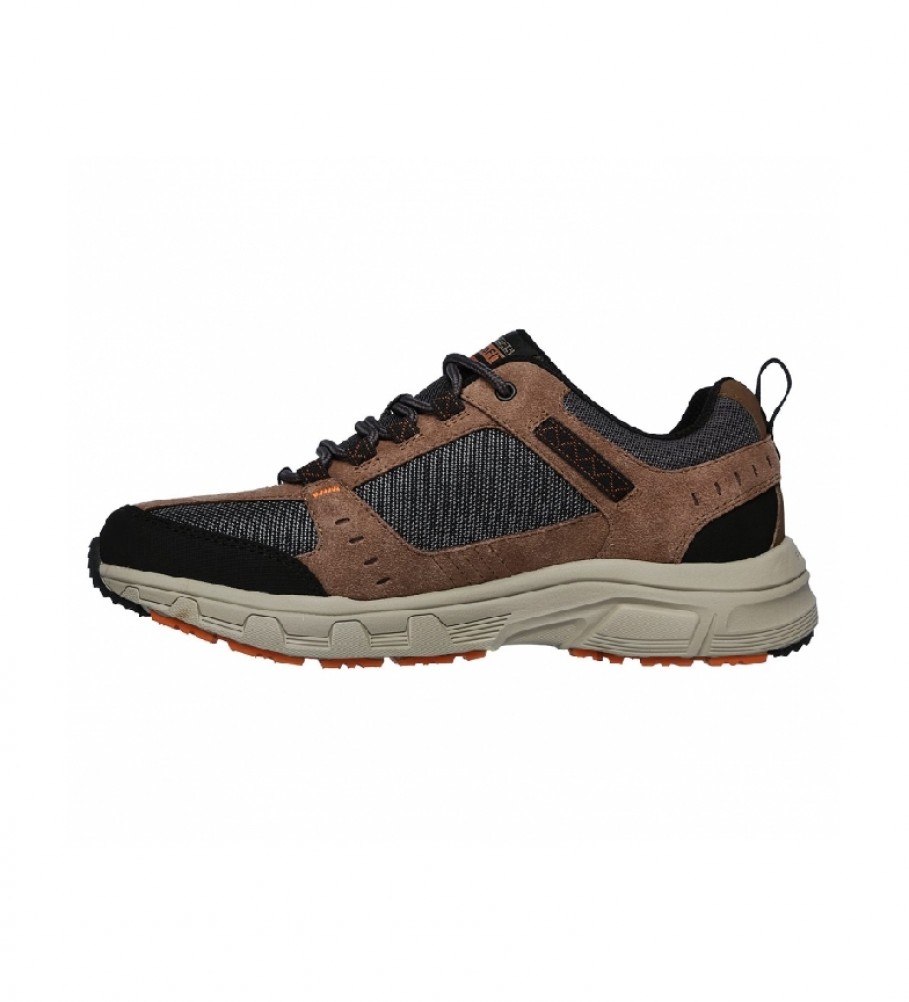 Tênis Skechers Relaxed Fit Oak Canyon marrom e preto