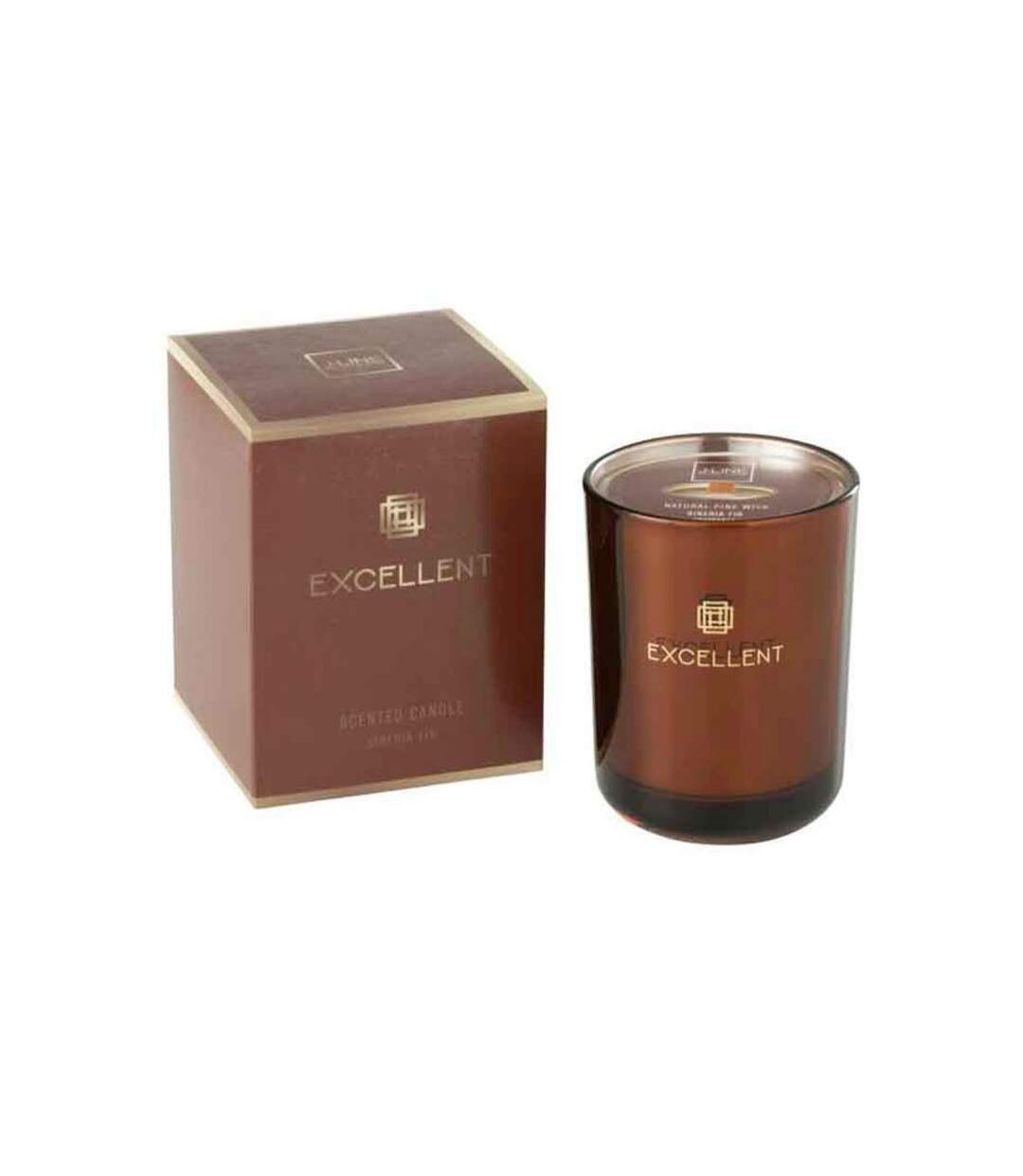 Paris Prix - Bougie Parfumée excellent 12cm Siberia Fir Marron