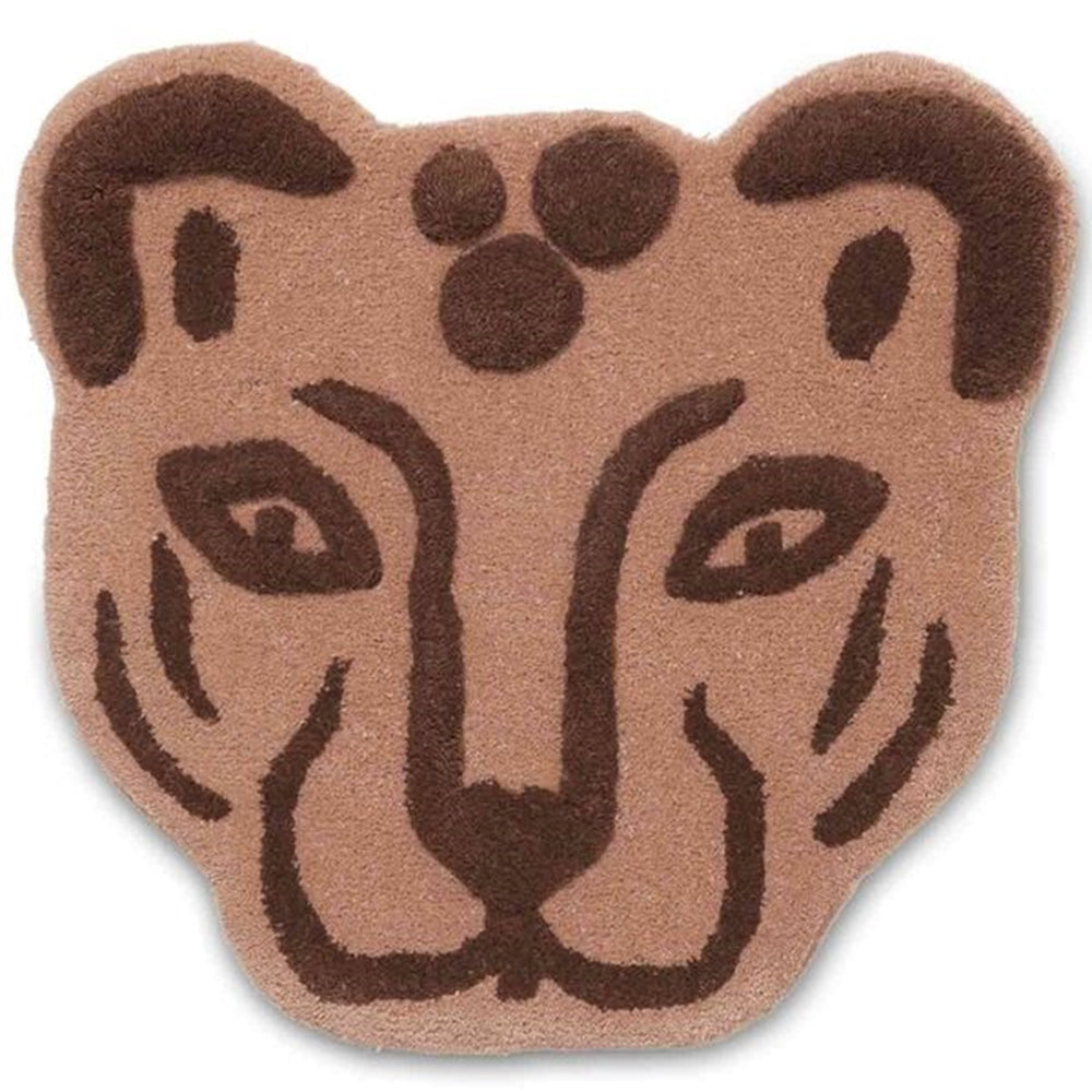 Leopardhoved Gulv/Væg Tæppe - Ferm Living → Luksusbaby.dk