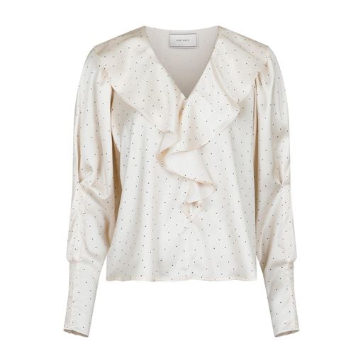 Neo Noir Sandie Mini Dot Bluse, Creme, 42