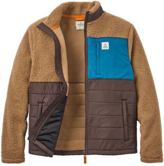 Passenger Born Explorer Recycled Polar-Lined Sherpa Fleece Fleecevest (Heren |bruin)