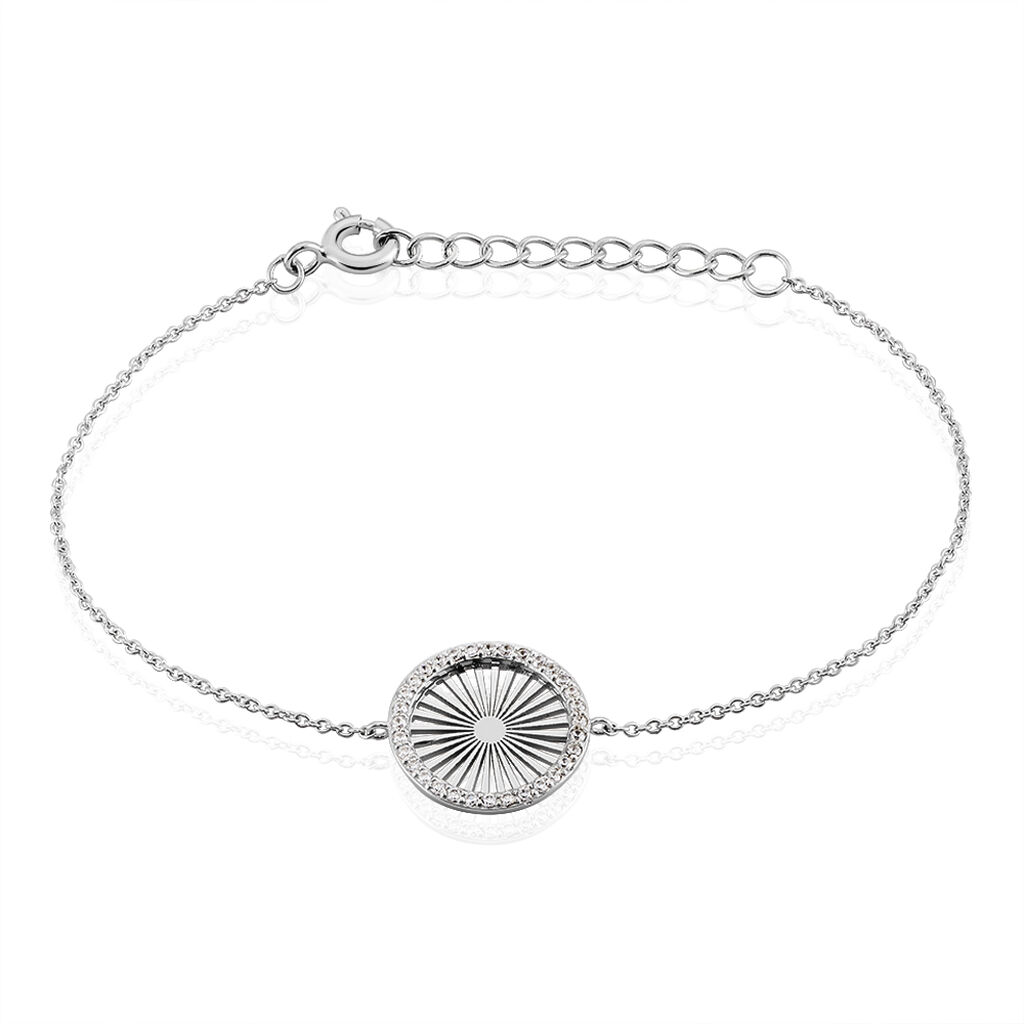Bracelet Feliz Argent Blanc Oxyde De Zirconium