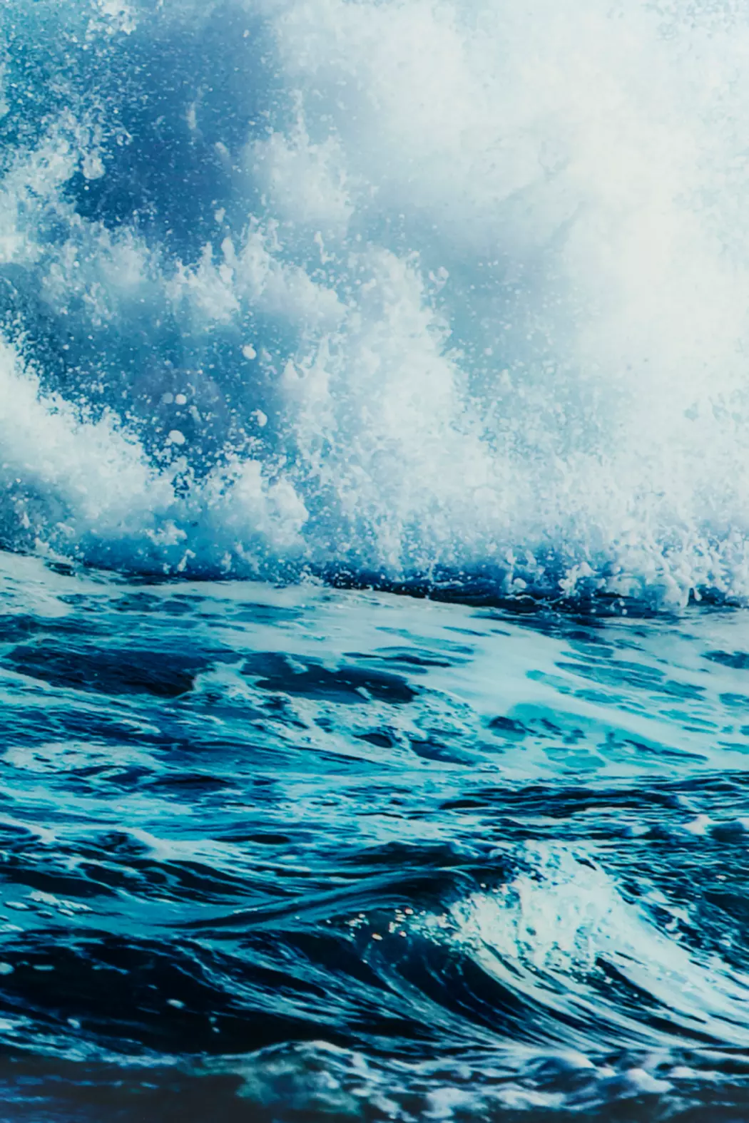Glasbild 240 x 160 cm Wave
