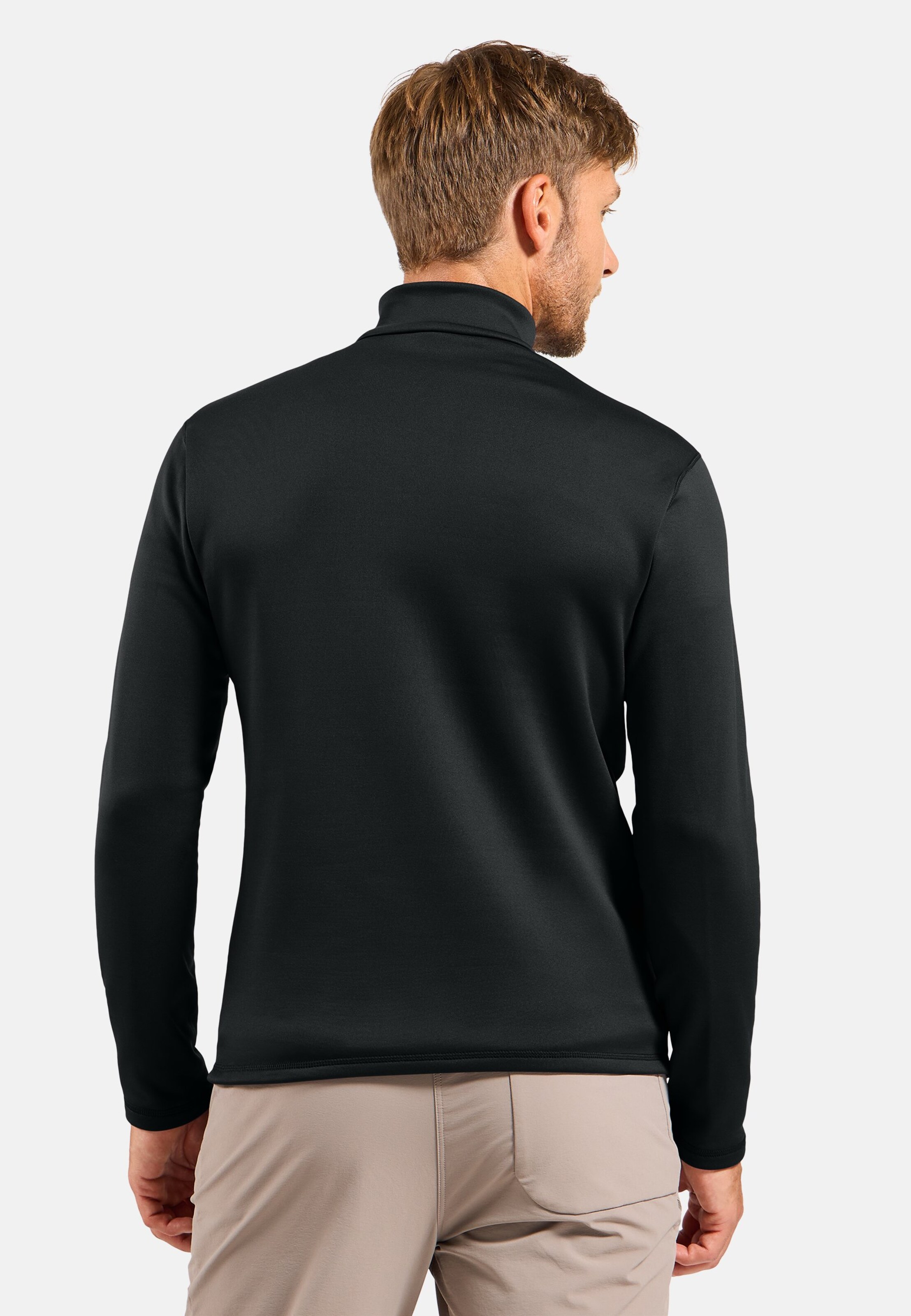 Berra Mid Layer mit Halbreissverschluss in black