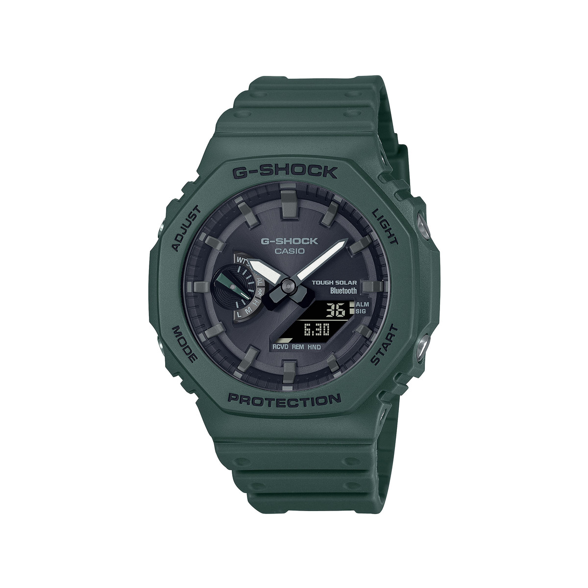 Montre G-SHOCK homme bracelet résine vert sapin