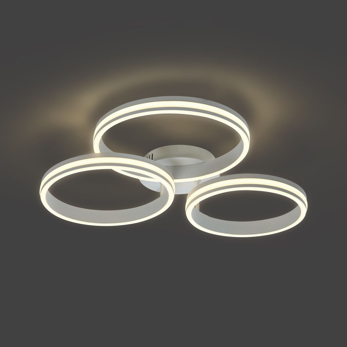 Plafondlamp wit incl. LED 3-staps dimbaar 3-lichts - Navara
