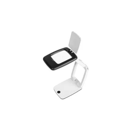WEDO® Tischlupe Pocket mit LED-Licht, weiß/schwarz