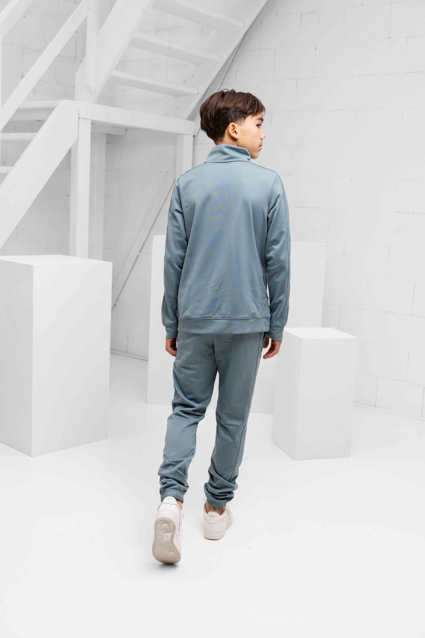 Under Armour Rival Knit Trainingspak Kids Blauw