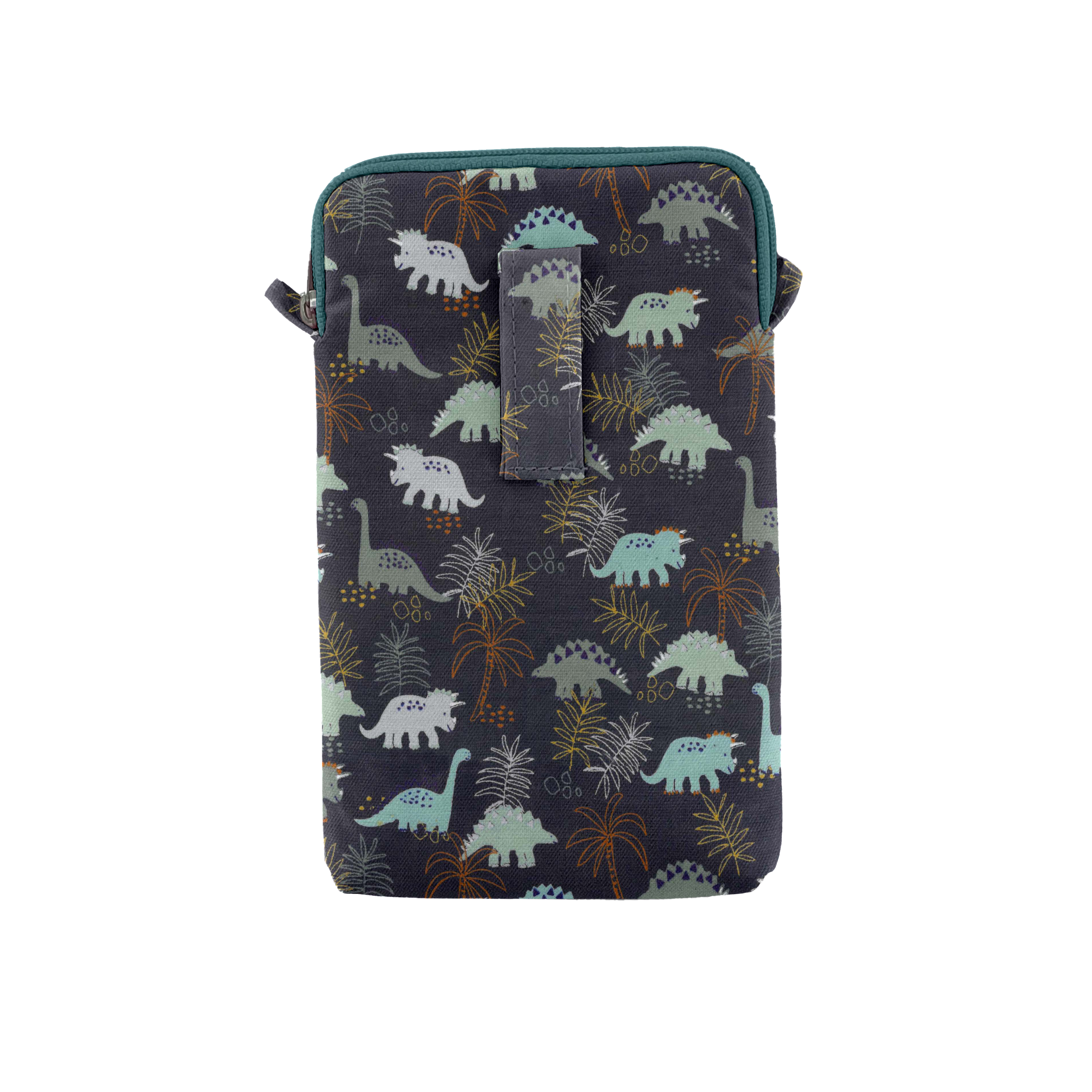 Pochette Téléphone Matelassée Jurassic Dino Marine