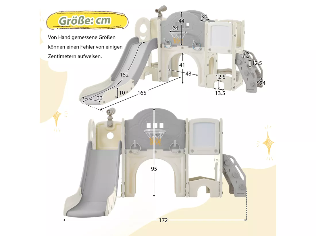 Jouet d'escalade pour enfants 10 en 1 avec toboggan, autoportant, escalade, jeu de forage, vert