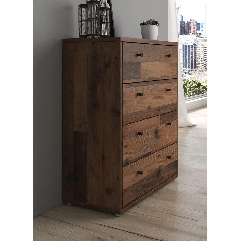 Meubella - Ladekast Tonga - Old wood - 74 cm