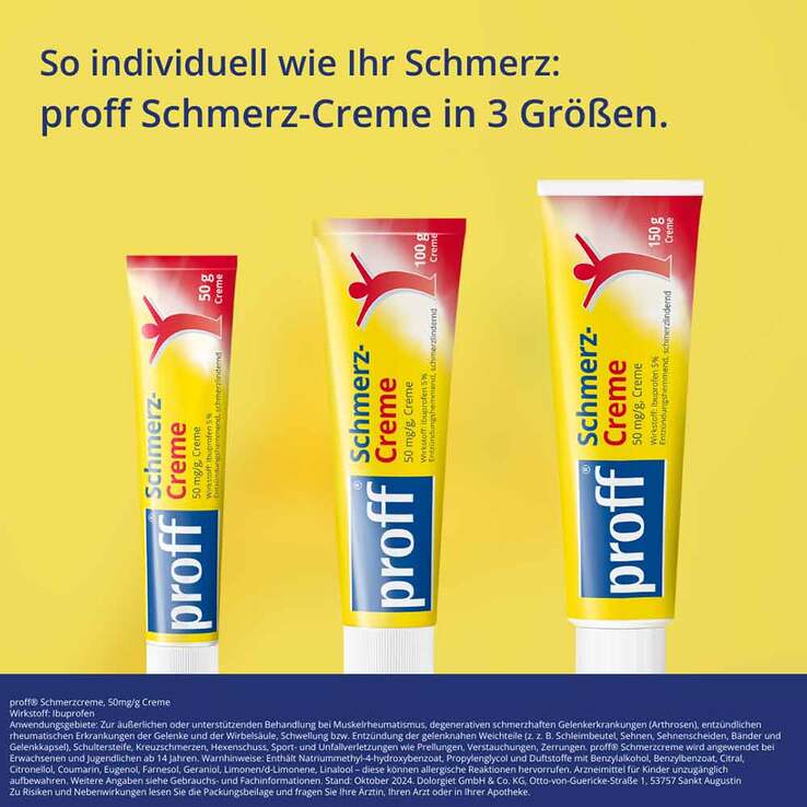 Proff Schmerzcreme 5%, 100 g