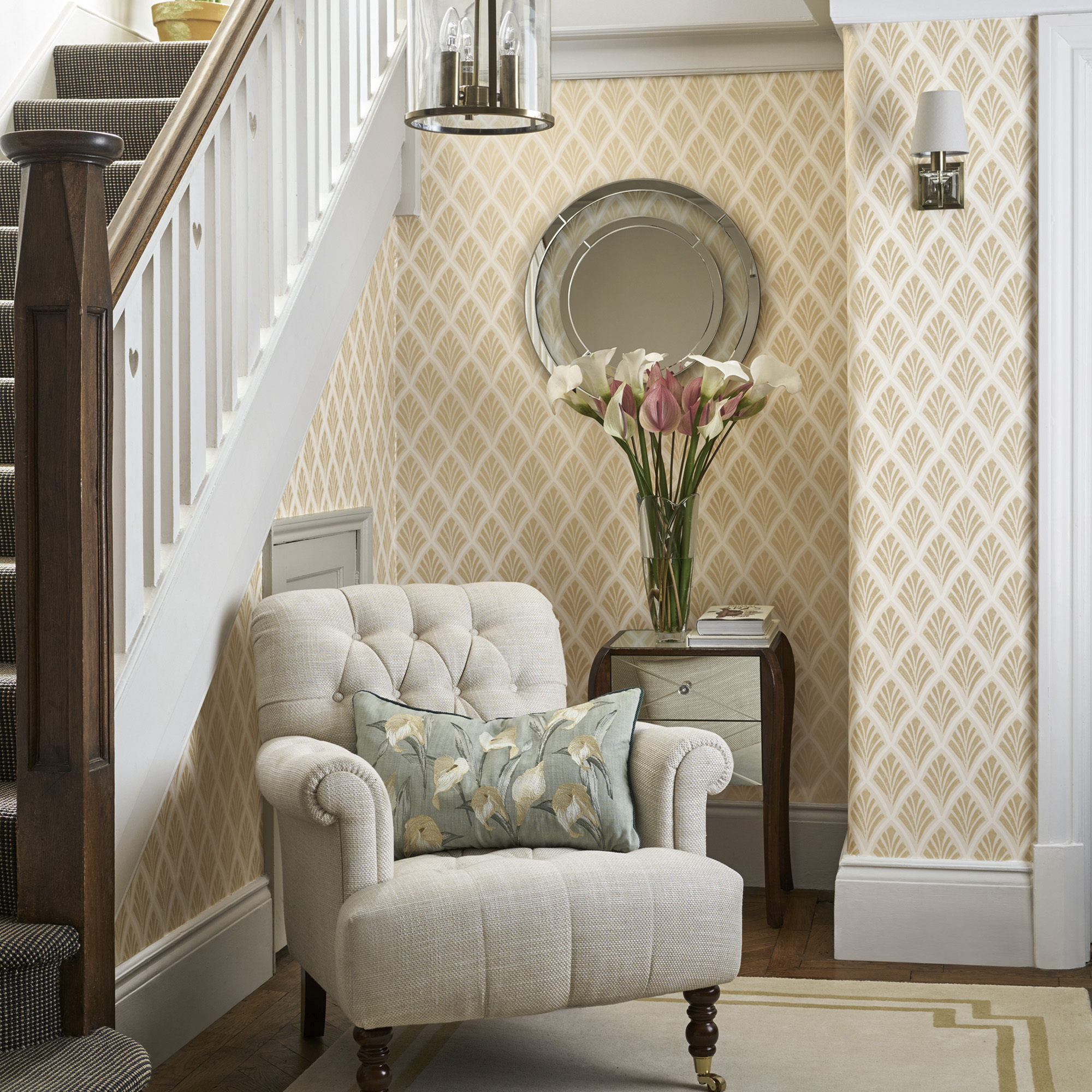 Vliesbehang florin gold