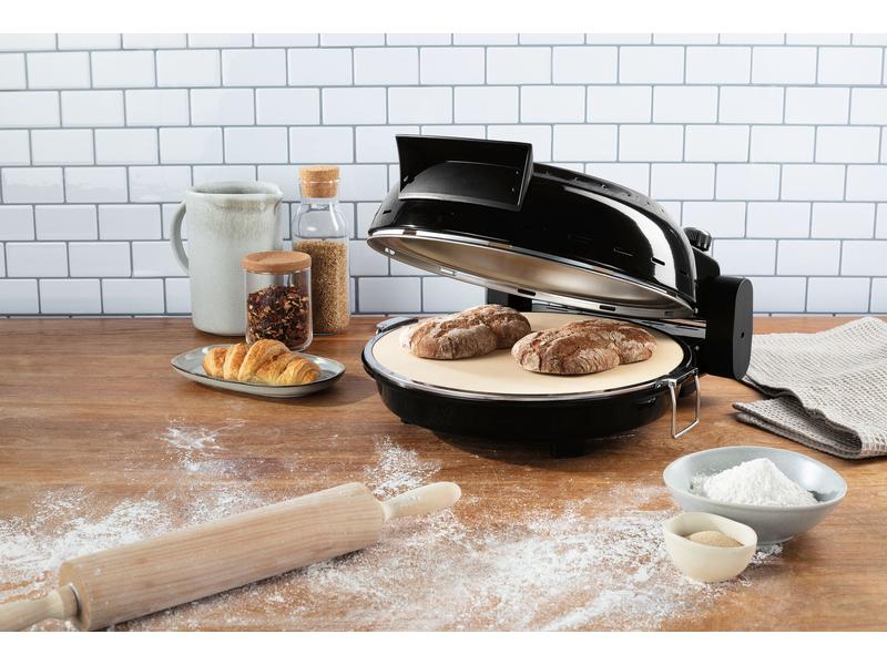 GOURMETmaxx Pizzaofen Ø 30 cm, Schwarz Pizza-Maker