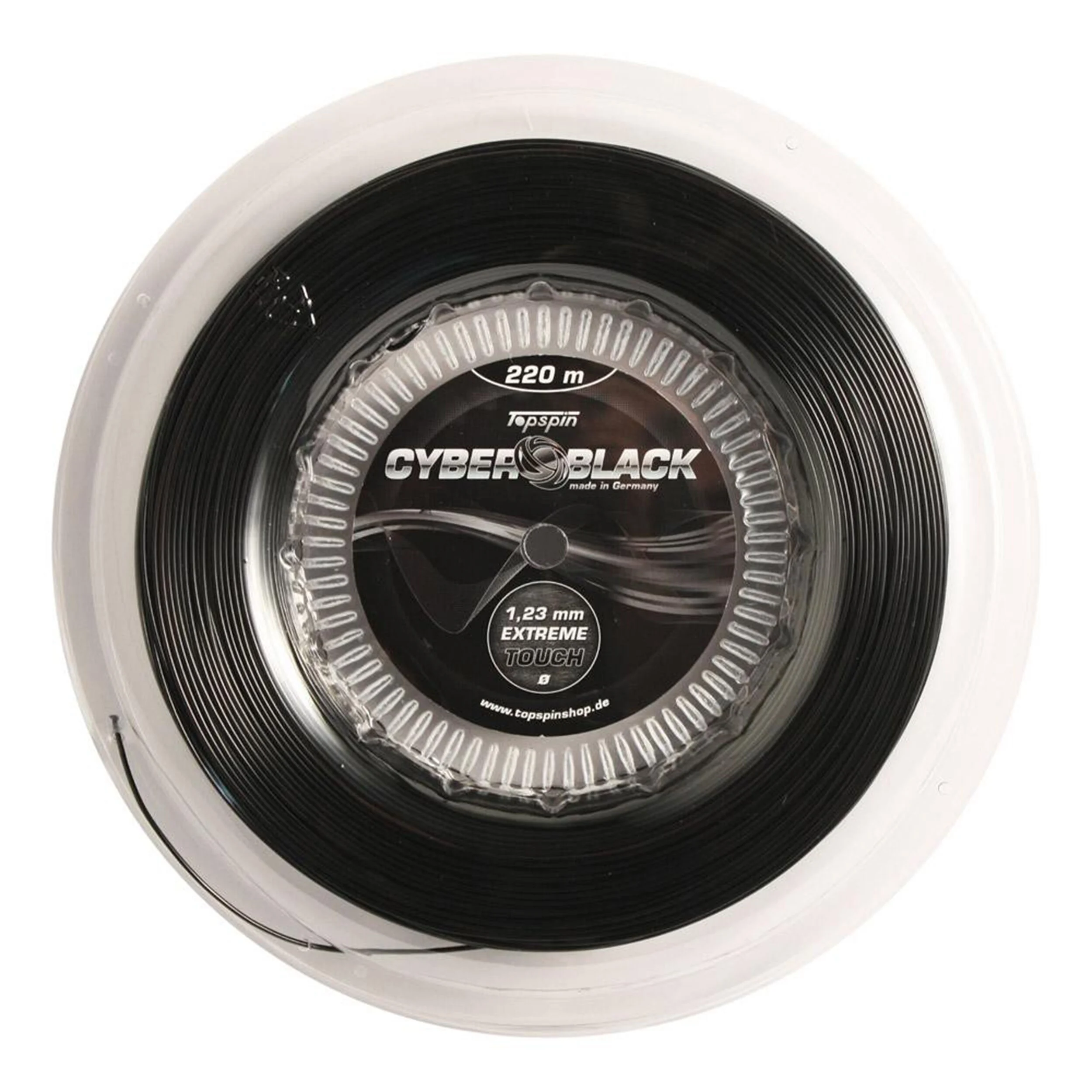 Topspin Cyber Black 220m Bobine Cordage - Noir