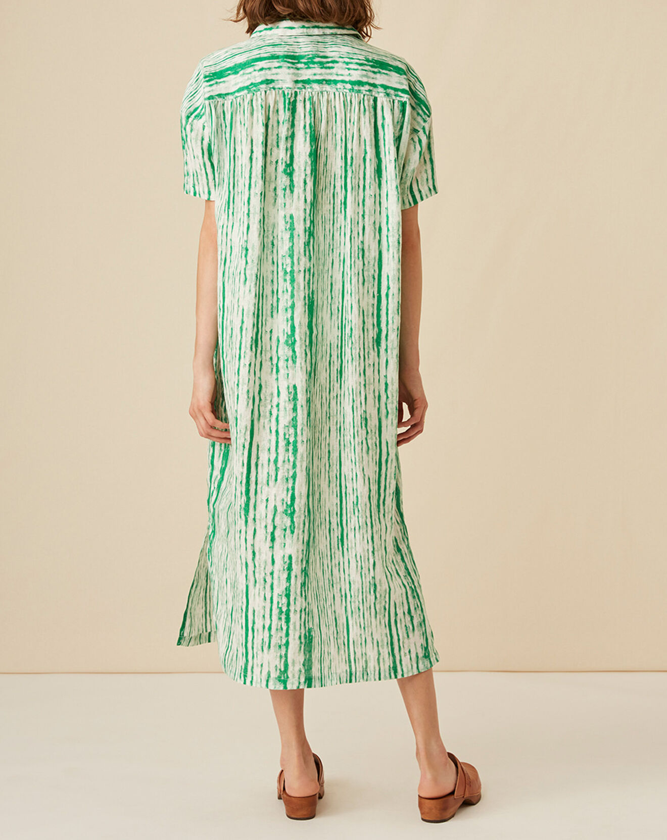 Harris Wilson Robe 100% Lin Erine tie and dye multicolore