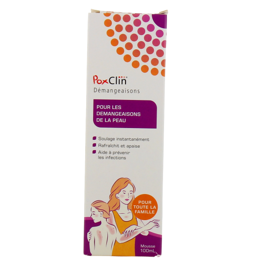 Poxclin mousse apaisante anti-démangeaisons