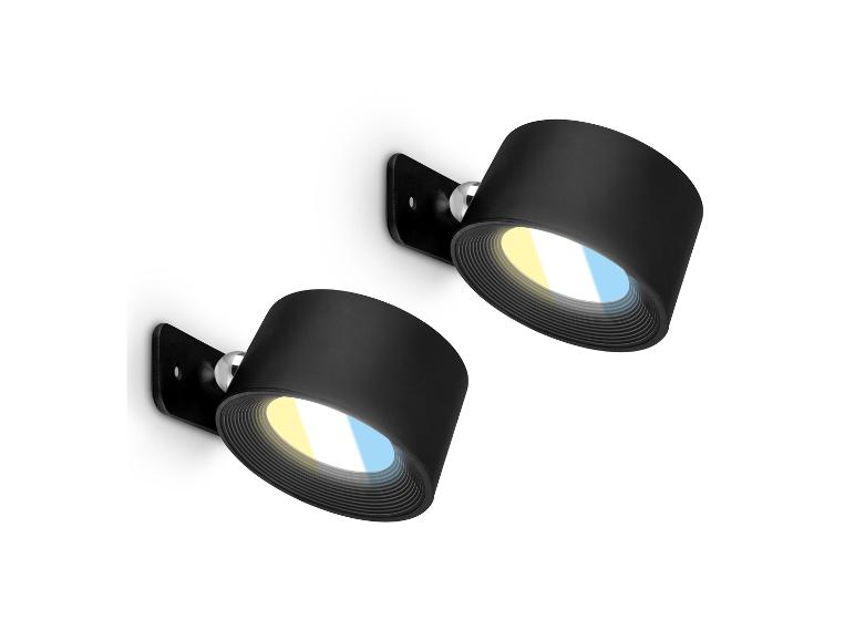 Set van 2 draadloze wandlampen