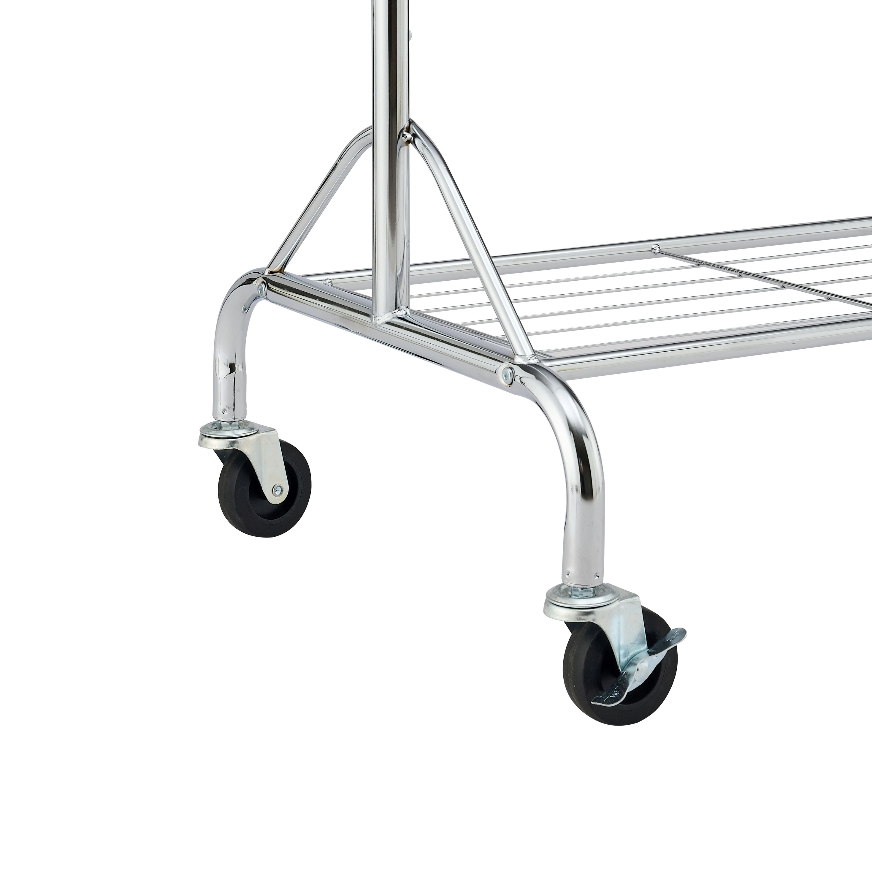 Kleiderständer 1 Stange bis 70 kg silber