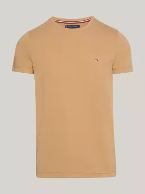 Camiseta Extra Slim Fit com Bordado de Bandeira