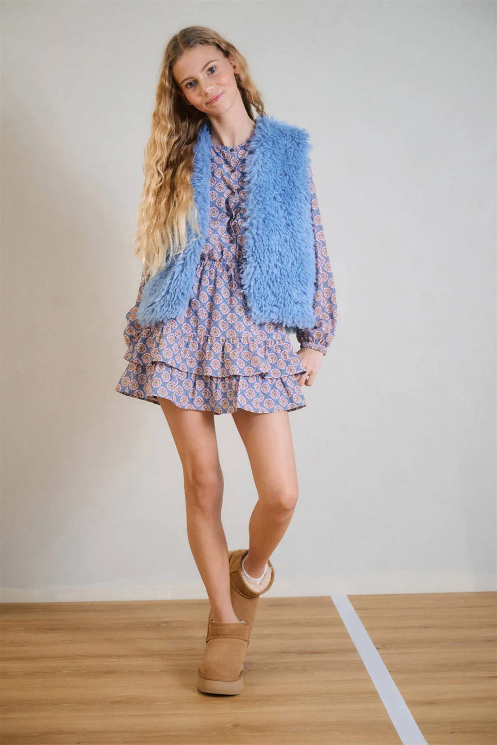 NoBell’ korte jurk blauw