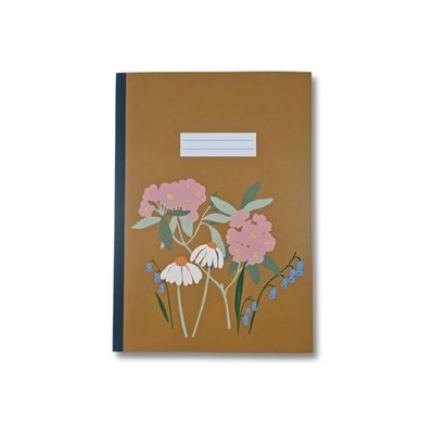 Blue Art Mr&Mrs Clynk Lilla - Carnet de notes A5 - ligné - 96 pages - bosquet rose