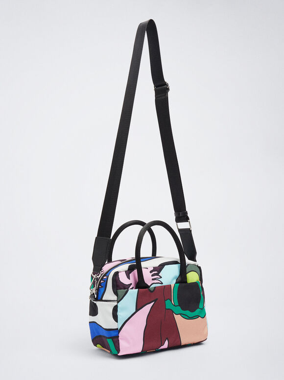 Bolsa Tote De Nylon Horóscopo - Multicor