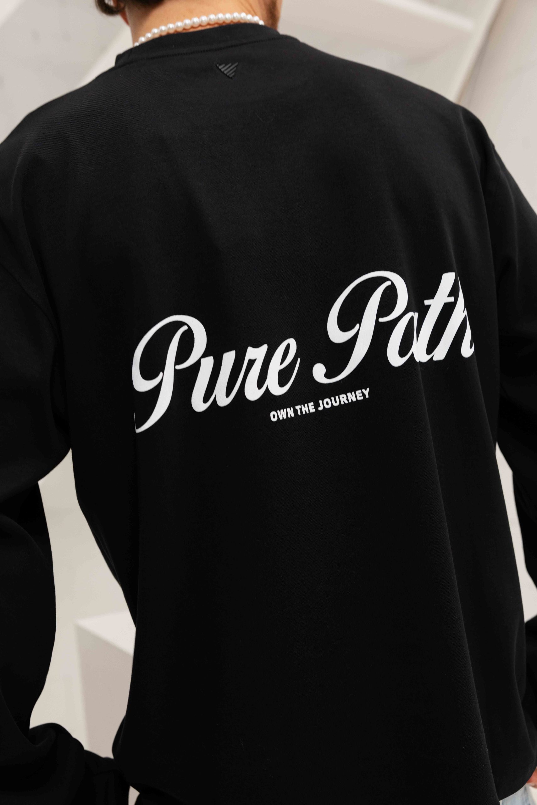 Pure Path Essence Of Life Longsleeve T-Shirt Heren Zwart