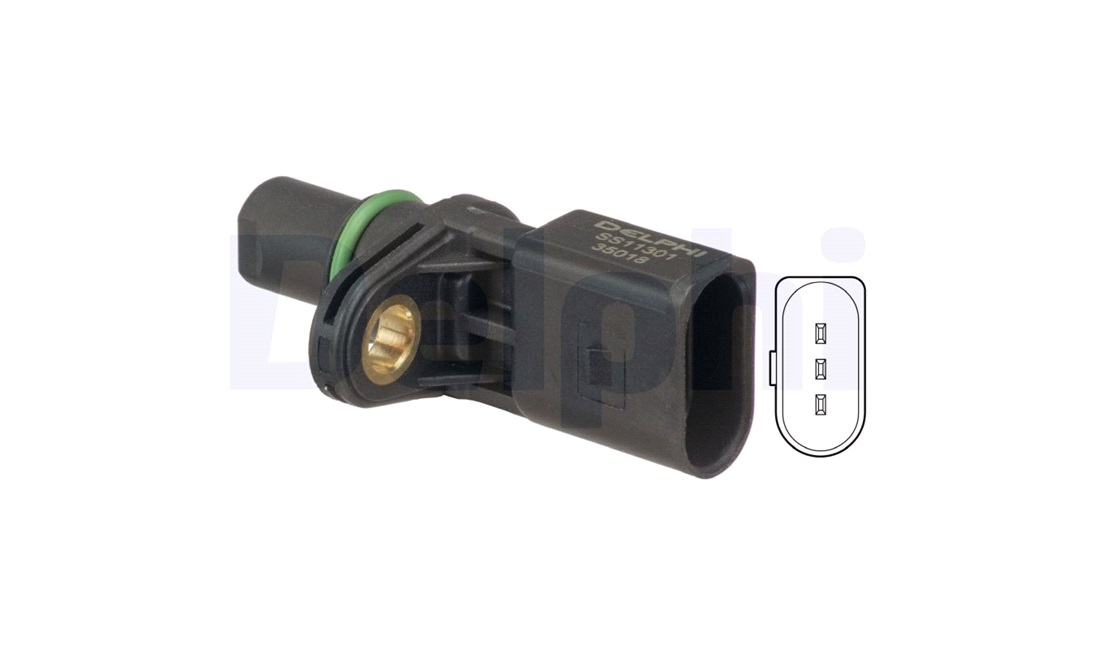 Sensor, knastakselposition