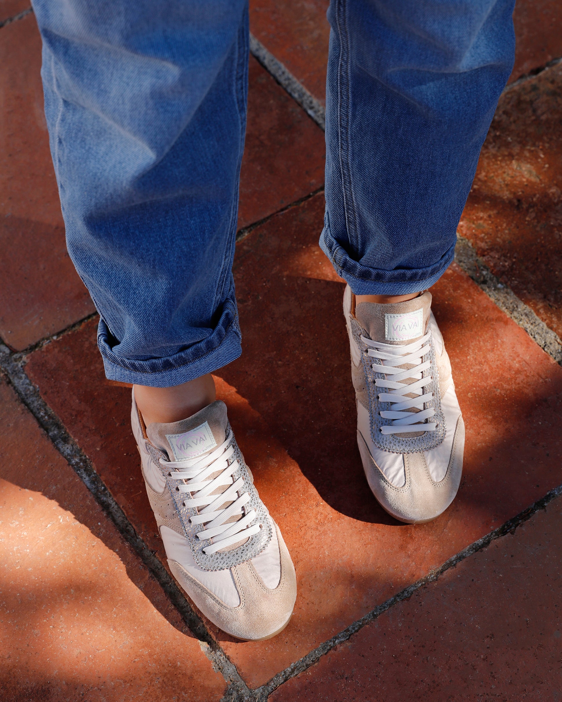 VIA VAI beige dames sneakers June Haylee