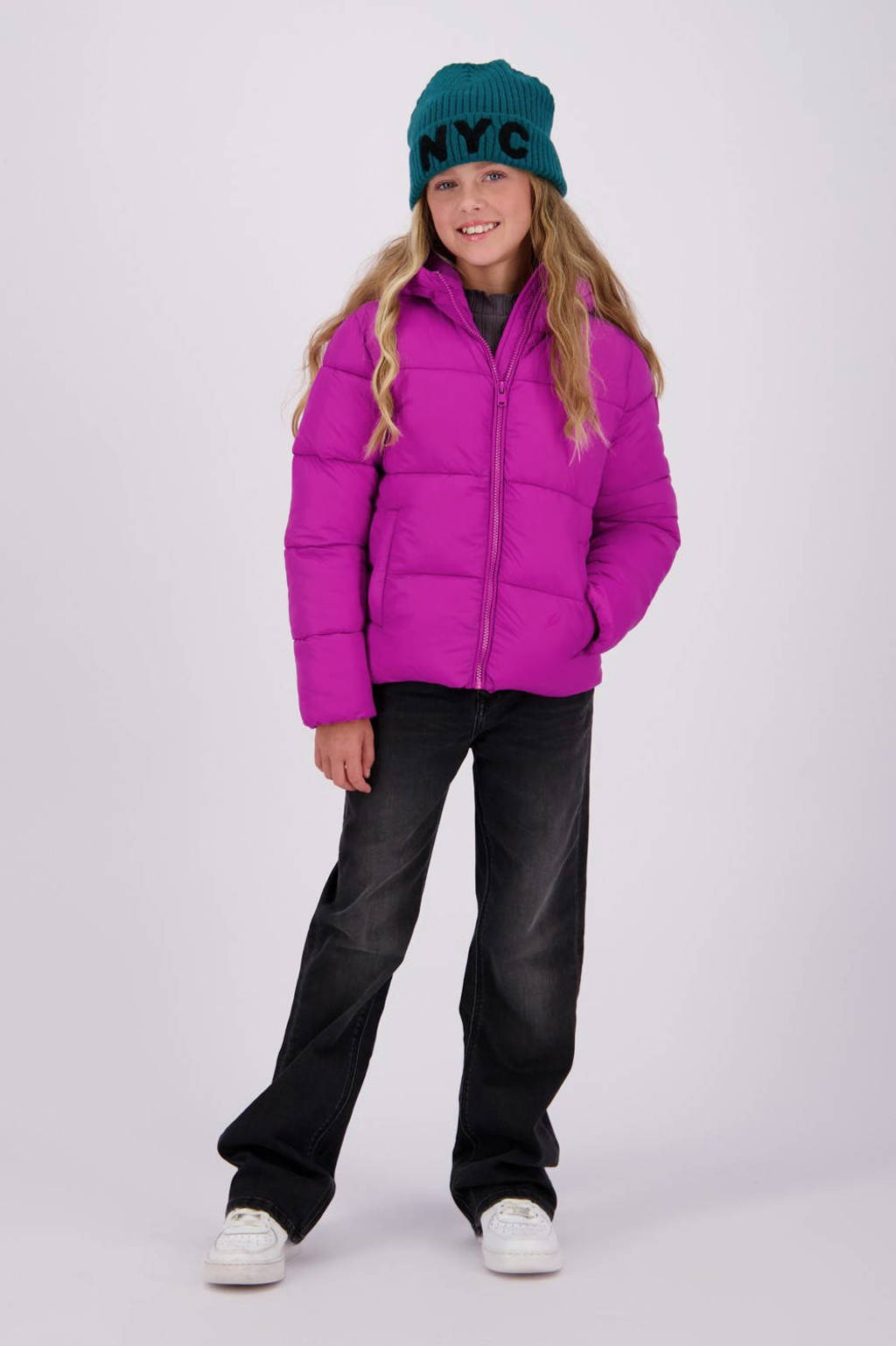Vingino gewatteerde winterjas Tanna fel fuchsia