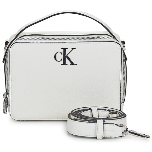 Calvin Klein Jeans - MINIMAL MONOGRAM CAMERA BAG18 - Blanc