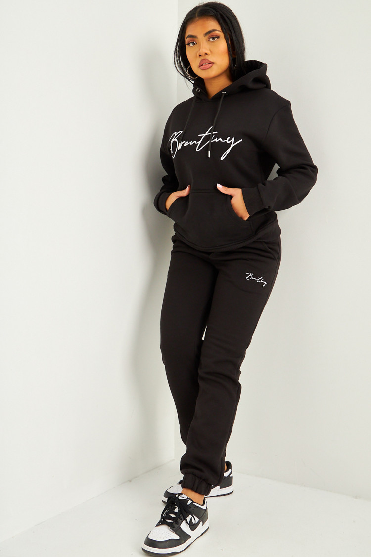 Sweat à capuche noir Brentiny