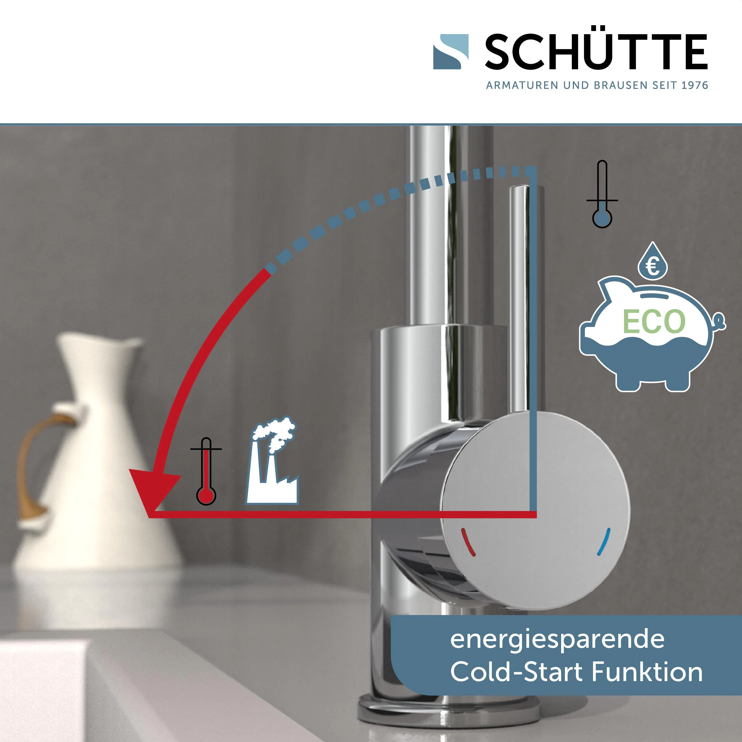 SCHÜTTE VITAL Sensor-Spültischarmatur mit herausziehbarem Auslauf, Chrom