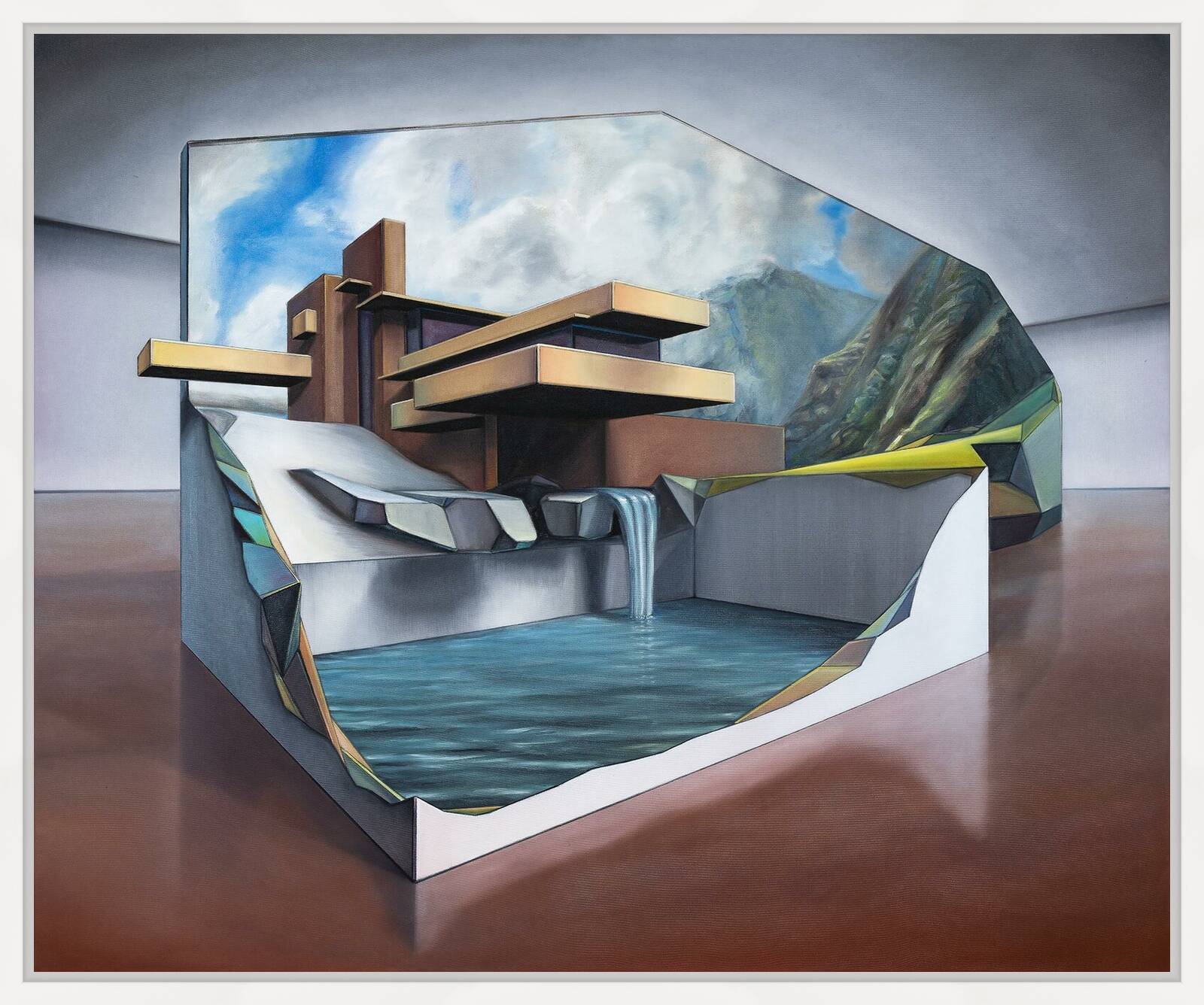 House Falling Water Modell by Tobias Stutz - Limited Edition. Edition of: 150. Signed.