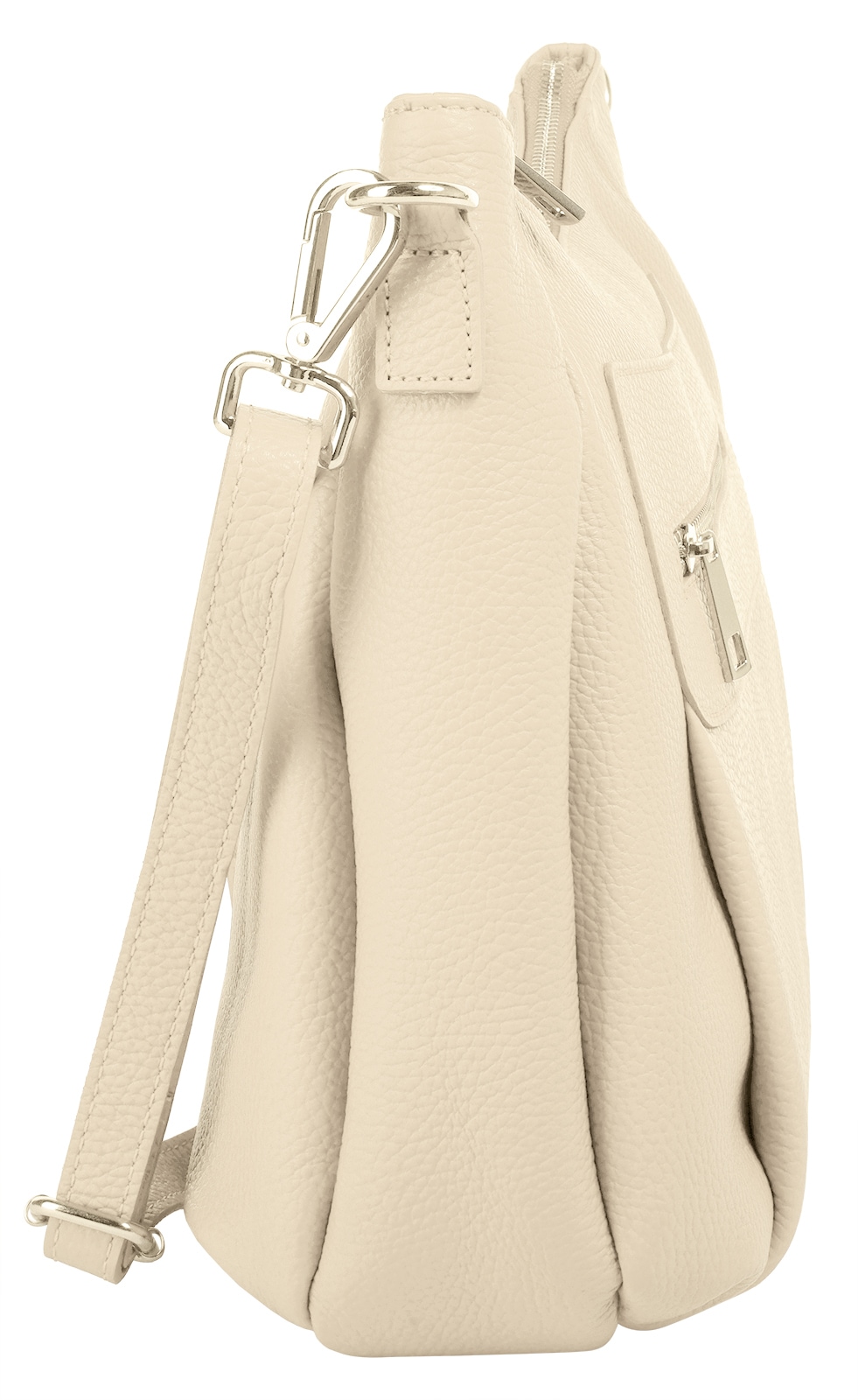 Samantha Look Umhängetasche echt Leder, Made in Italy